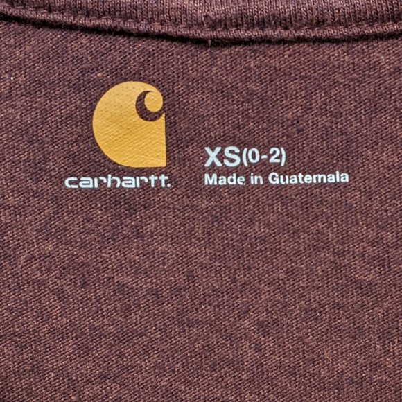 Carhartt Long Sleeve T-shirt V-Neck Size XS (0-2) - Picture 4 of 10